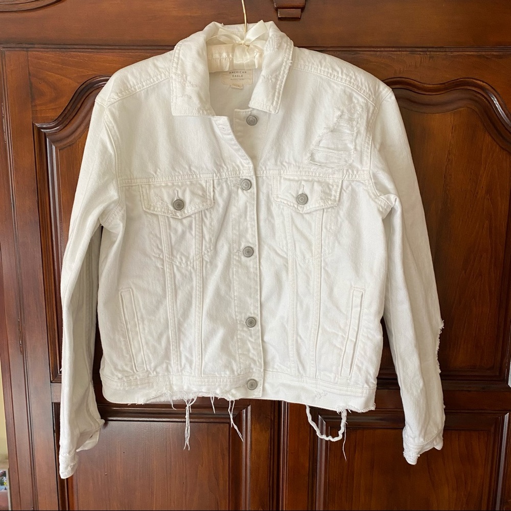 American Eagle Distressed Denim Jacket